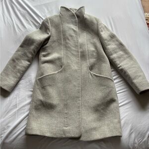 Women's Wilfred Heather Gray Wool-Blend Cocoon Coat